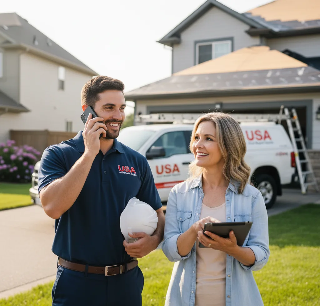 USA Roof Repair Experts customer support in Evanston